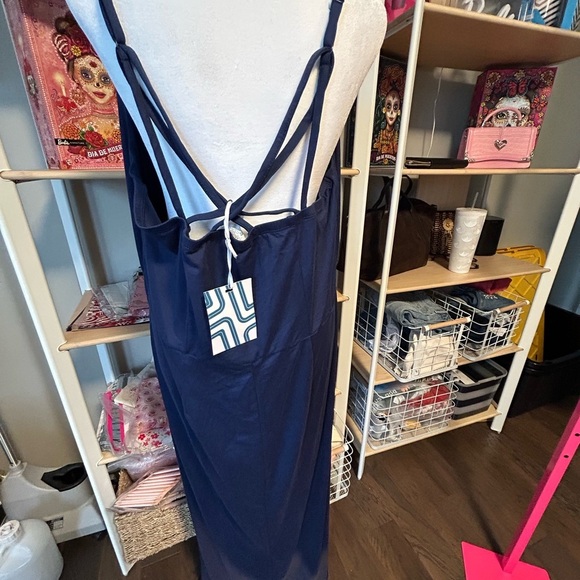 Market and Spruce Elegant Navy Blue Sleeveless Dress size 1X NWT - Picture 5 of 8